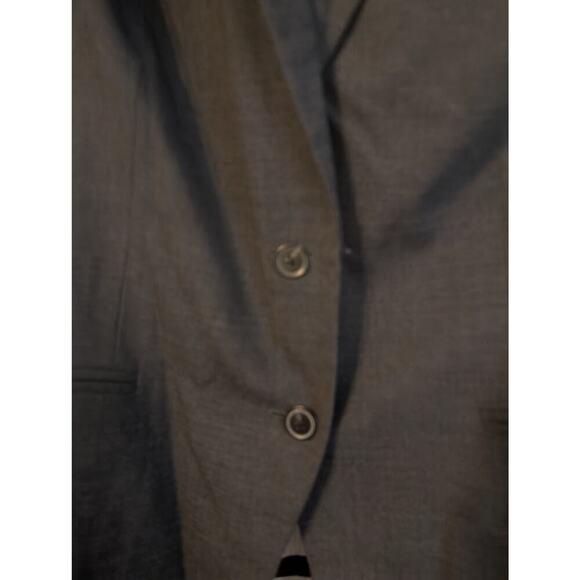 MM Lafleur The Ross Wool Blend Blazer Charcoal Grey Womens +1 (XL) Tw Button - Picture 3 of 9